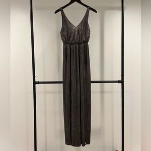 BCBGeneration Silver Metallic Dress XXS